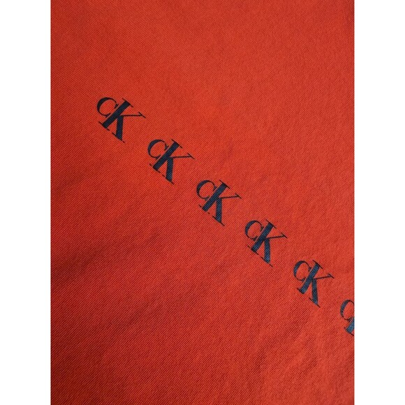 Calvin Klein Jeans Men’s Red T-Shirt XS Logo Graphic Cotton Short Sleeve - Picture 3 of 12